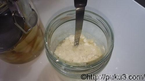 液種と小麦粉を混ぜました!