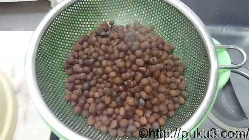 煮沸後の湯気がかすかにわかるかと・・