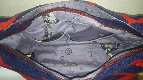 左右サイズ違いのポケット処理