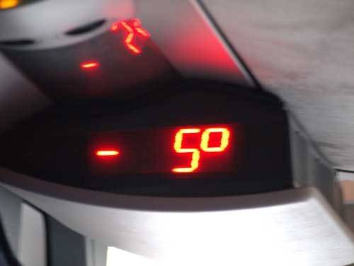 朝のバスの外気温