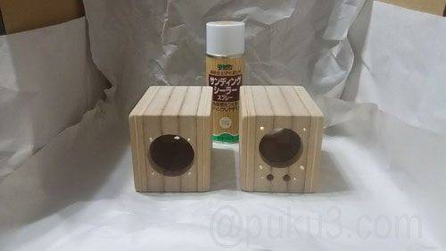 ベランダに即席塗装スペース