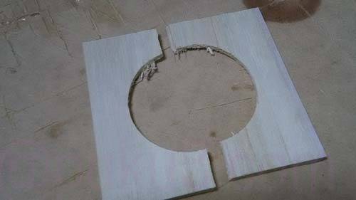 力を入れすぎて割れた失敗作