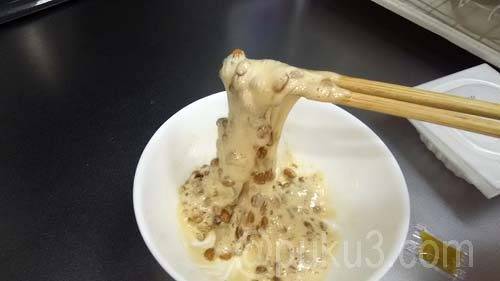 糸が固くのびのびします