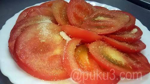 三温糖をかけてみました