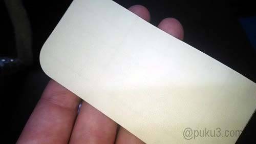 キレイに残した被覆材