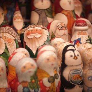 クリスマス仕様のマトリョーシカ