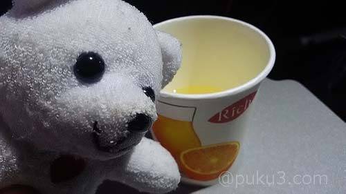 帰りの便ではこの白ワインでトラブルが・・