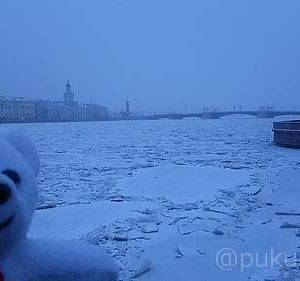 凍ったネヴァ川
