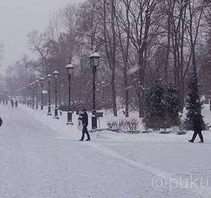 クレムリン入場前の公園にて