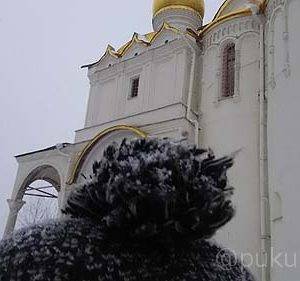 聖堂広場にて、キノミ聖堂の玉ねぎドーム