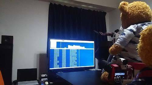 試聴動画撮影中